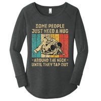 Some People Just Need A Hug Vintage Jiu Jitsu Women's Perfect Tri Tunic Long Sleeve Shirt