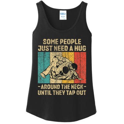 Some People Just Need A Hug Vintage Jiu Jitsu Ladies Essential Tank