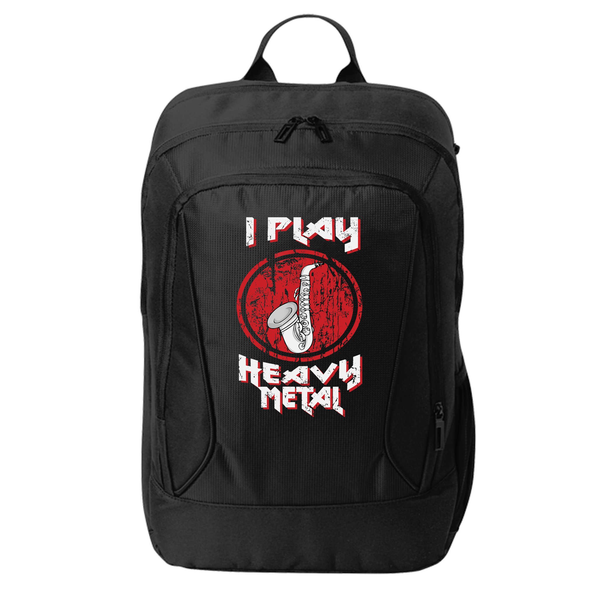 Saxophone Player Jazz Music Big Band Saxophone City Backpack