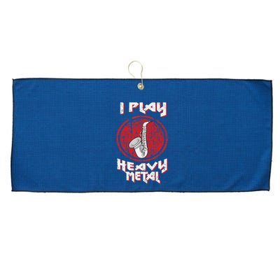 Saxophone Player Jazz Music Big Band Saxophone Large Microfiber Waffle Golf Towel