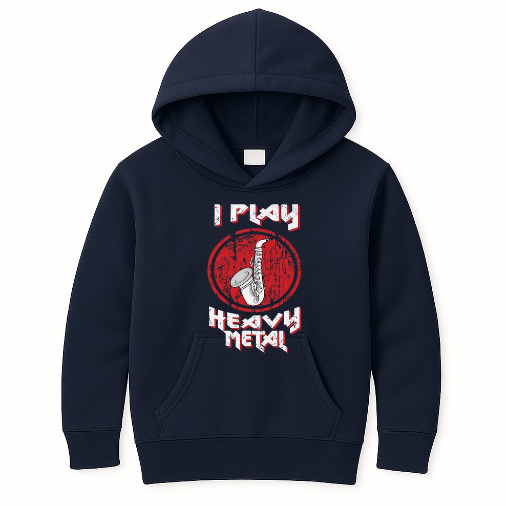 Saxophone Player Jazz Music Big Band Saxophone Kids Hoodie