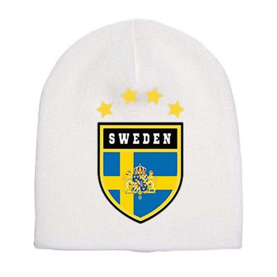 Sweden Pocket Jersey Soccer Flag Football Short Acrylic Beanie