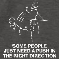 Some People Just Need A Push In The Right Direction Vector Backpack