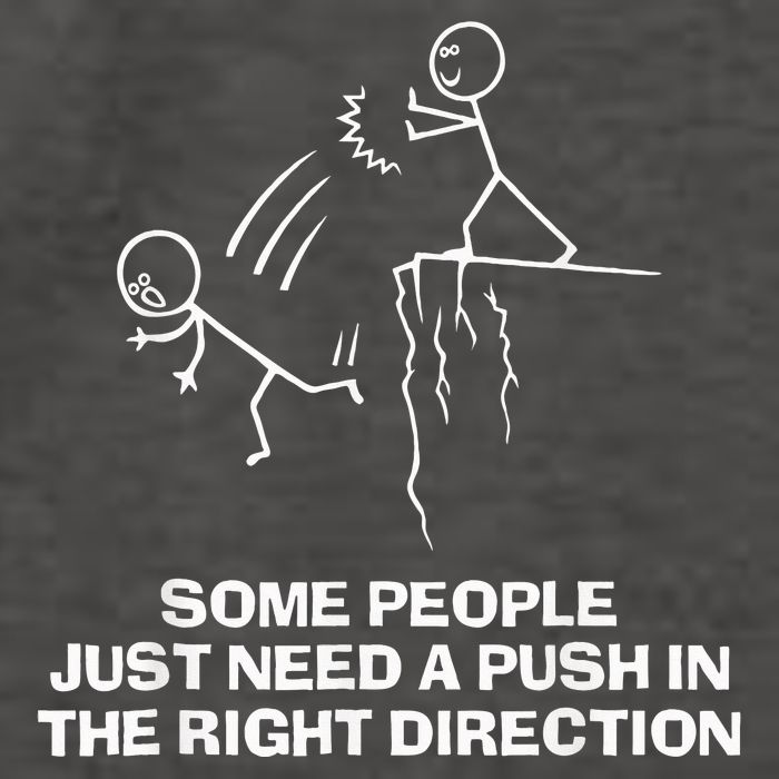 Some People Just Need A Push In The Right Direction Vector Backpack