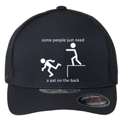 Some People Just Need A Pat On The Back Flexfit Unipanel Trucker Cap