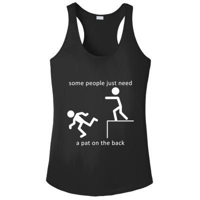 Some People Just Need A Pat On The Back Ladies PosiCharge Competitor Racerback Tank