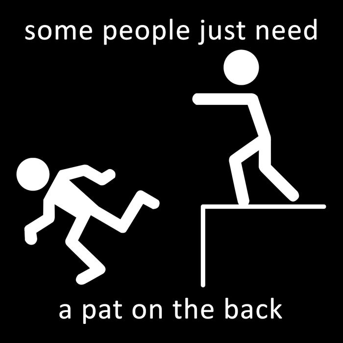 Some People Just Need A Pat On The Back Magnet