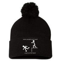 Some People Just Need A Pat On The Back Pom Pom 12in Knit Beanie