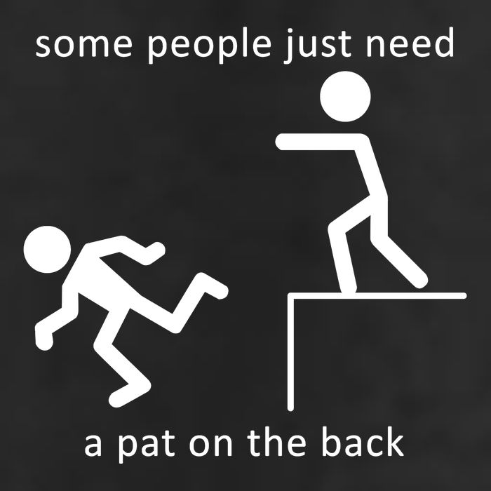Some People Just Need A Pat On The Back Golf Towel