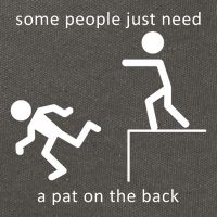 Some People Just Need A Pat On The Back Cotton Canvas Backpack