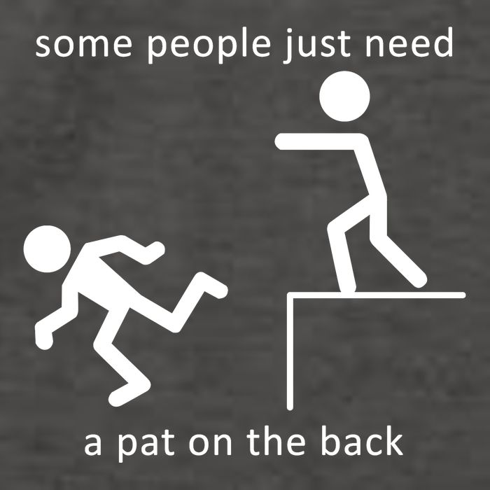 Some People Just Need A Pat On The Back Vector Backpack