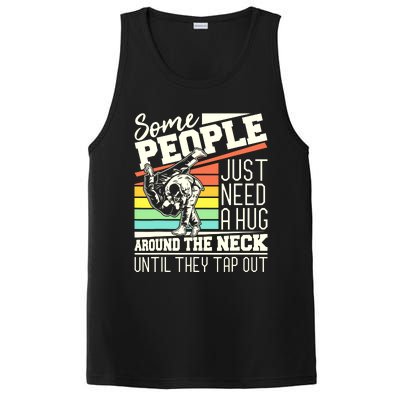 Some People Just Need A Hug Brazilian Jiu Jitsu MMA BJJ PosiCharge Competitor Tank