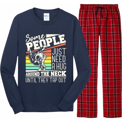 Some People Just Need A Hug Brazilian Jiu Jitsu MMA BJJ Long Sleeve Pajama Set