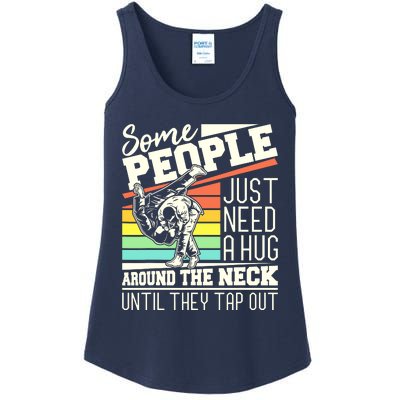 Some People Just Need A Hug Brazilian Jiu Jitsu MMA BJJ Ladies Essential Tank