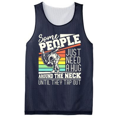 Some People Just Need A Hug Brazilian Jiu Jitsu MMA BJJ Mesh Reversible Basketball Jersey Tank