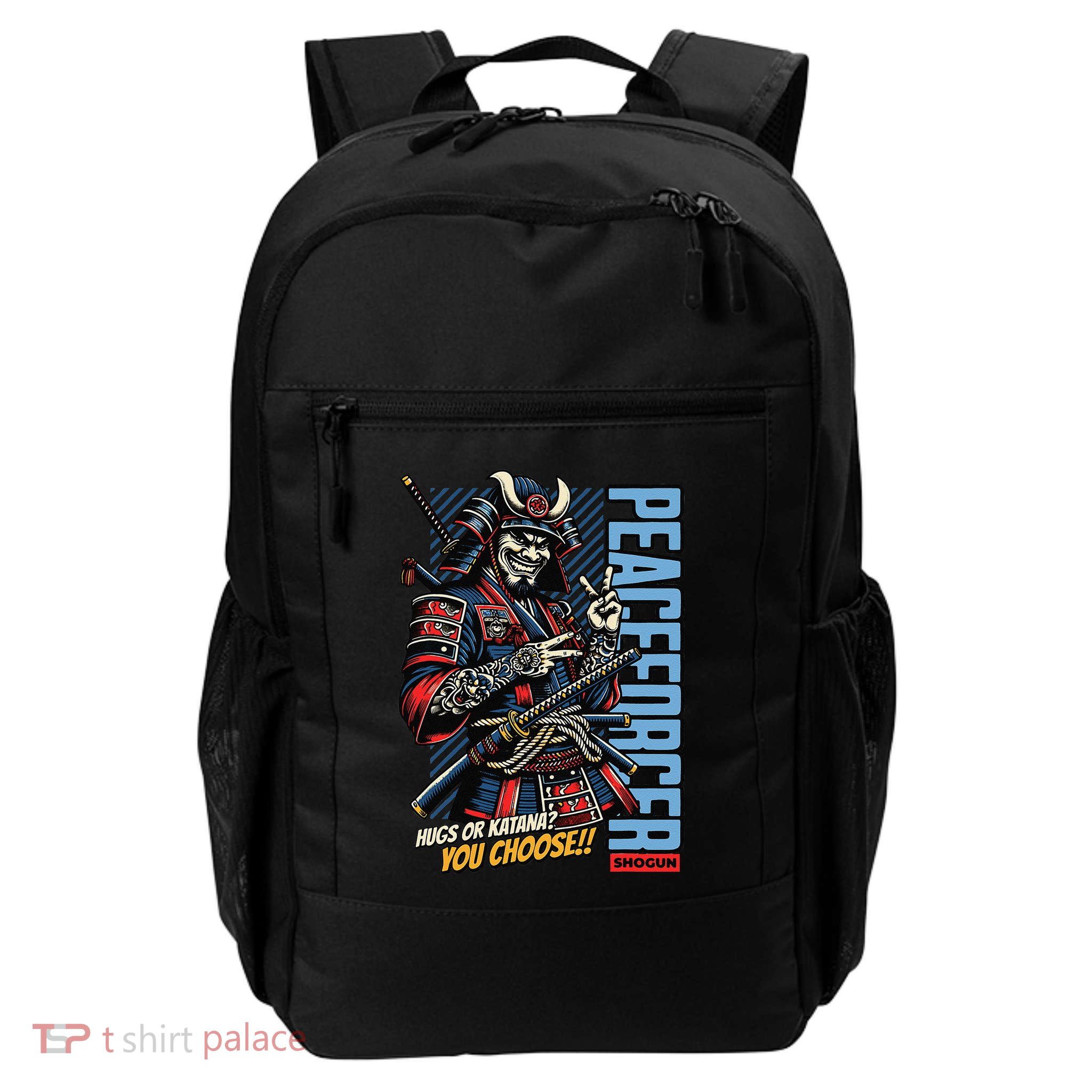 Samurai Peaceforcer Japan Bushido Oni Ronin Warrior Daily Commute Backpack