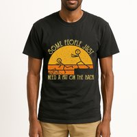 Some People Just Need A Pat On The Back Sarcastic Vintage Tall T-Shirt
