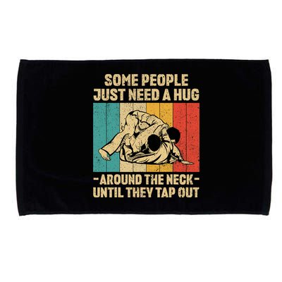 Some People Just Need A Hug Vintage BJJ Brazilian Jiu Jitsu Microfiber Hand Towel