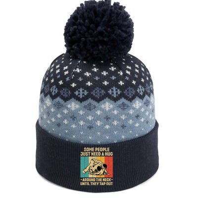 Some People Just Need A Hug Vintage BJJ Brazilian Jiu Jitsu The Baniff Cuffed Pom Beanie