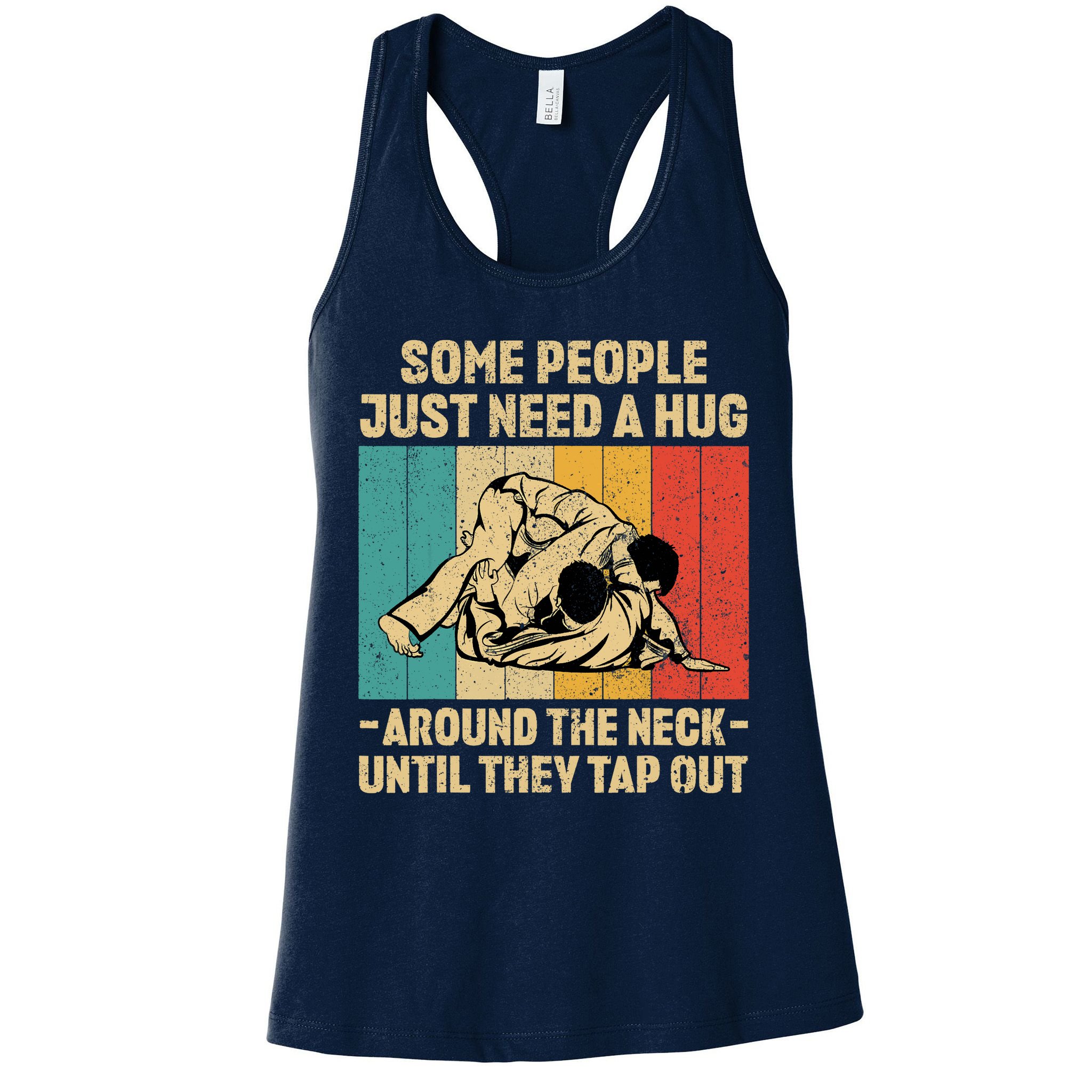 Some People Just Need A Hug Vintage BJJ Brazilian Jiu Jitsu Womens Tank Top