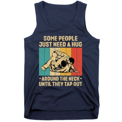 Some People Just Need A Hug Vintage BJJ Brazilian Jiu Jitsu Tank Top