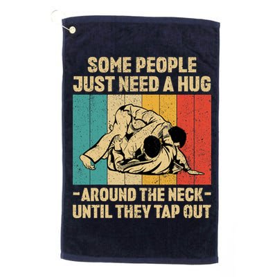 Some People Just Need A Hug Vintage BJJ Brazilian Jiu Jitsu Golf Towel