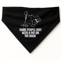 Some People Just Need A Pat On The Back Funny USA-Made Doggie Bandana