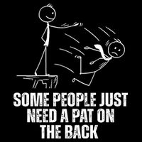 Some People Just Need A Pat On The Back Funny Flatbill Hat