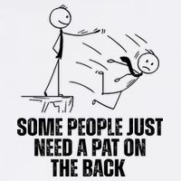 Some People Just Need A Pat On The Back Funny Garment-Dyed Sweatshirt