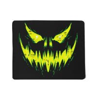 Scary Pumpkin Jack O Lantern Face Halloween Mousepad