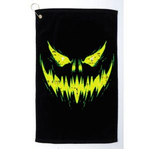 Scary Pumpkin Jack O Lantern Face Halloween Platinum Collection Golf Towel