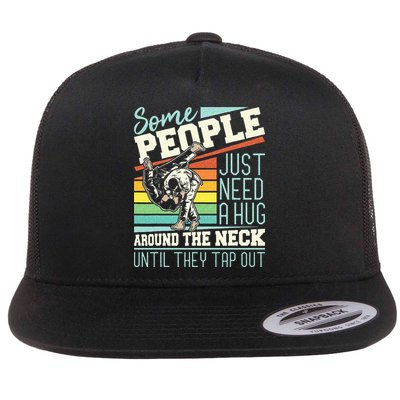 Some People Just Need A Hug Brazilian Jiu Jitsu MMA BJJ Flatbill Hat