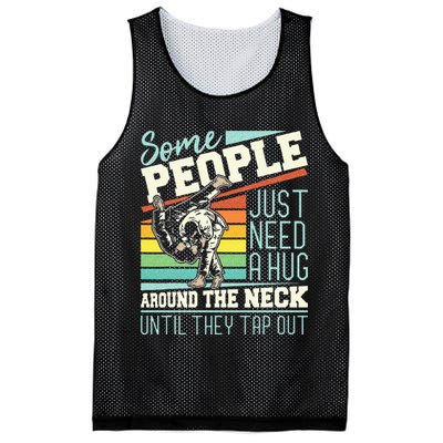Some People Just Need A Hug Brazilian Jiu Jitsu MMA BJJ Mesh Reversible Basketball Jersey Tank