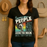 Some People Just Need A Hug Brazilian Jiu Jitsu MMA BJJ Women's V-Neck T-Shirt