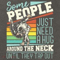 Some People Just Need A Hug Brazilian Jiu Jitsu MMA BJJ Cotton Canvas Backpack