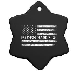 Support President Joe Biden And Kamala Harris Ceramic Star Ornament