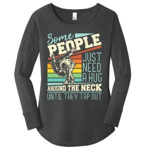 Some People Just Need A Hug Brazilian Jiu Jitsu Mma Bjj Women's Perfect Tri Tunic Long Sleeve Shirt