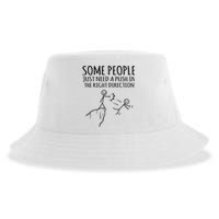 Some People Just Need A Push In The Right Direction Funny Sustainable Bucket Hat