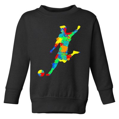 Soccer Player Kids Men Toddler Sweatshirt