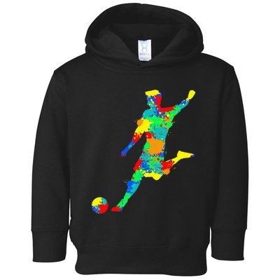 Soccer Player Kids Men Toddler Hoodie