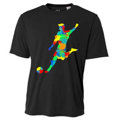 Soccer Player Kids Men Cooling Performance Crew T-Shirt