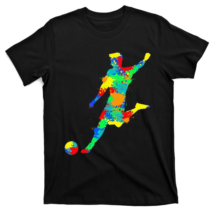 Soccer Player Kids Men T-Shirt