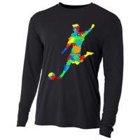 Soccer Player Kids Men Cooling Performance Long Sleeve Crew