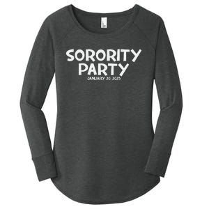 Sorority Party Kamala Harris 2024 Women's Perfect Tri Tunic Long Sleeve Shirt