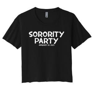 Sorority Party Kamala Harris 2024 Women's Crop Top Tee