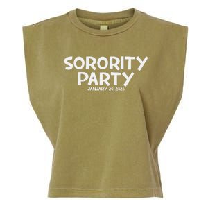 Sorority Party Kamala Harris 2024 Garment-Dyed Women's Muscle Tee