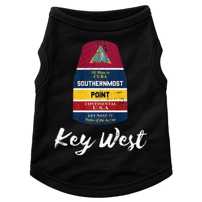 Southernmost Point Key West Florida Keys Souvenir Doggie Tank