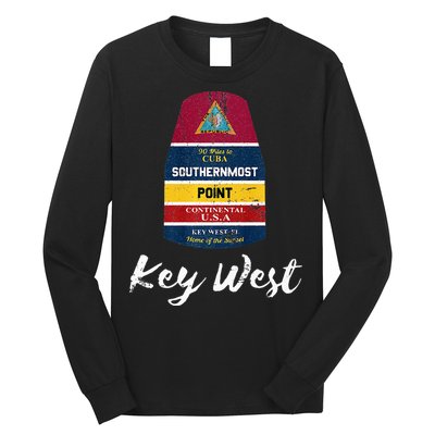 Southernmost Point Key West Florida Keys Souvenir Long Sleeve Shirt