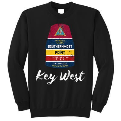 Southernmost Point Key West Florida Keys Souvenir Sweatshirt