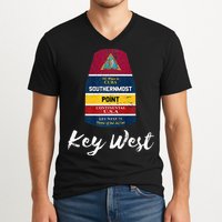 Southernmost Point Key West Florida Keys Souvenir V-Neck T-Shirt